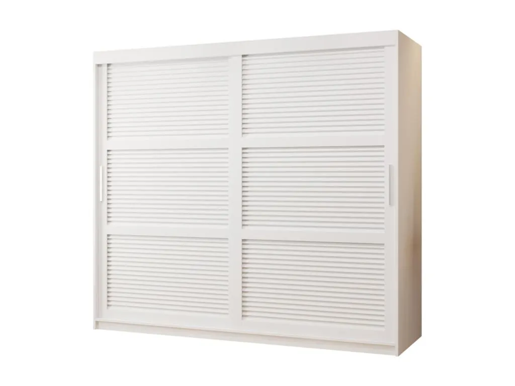 Armario Decohoguera con puertas correderas 200x200x62 cm 2 puertas color blanco GL6806144