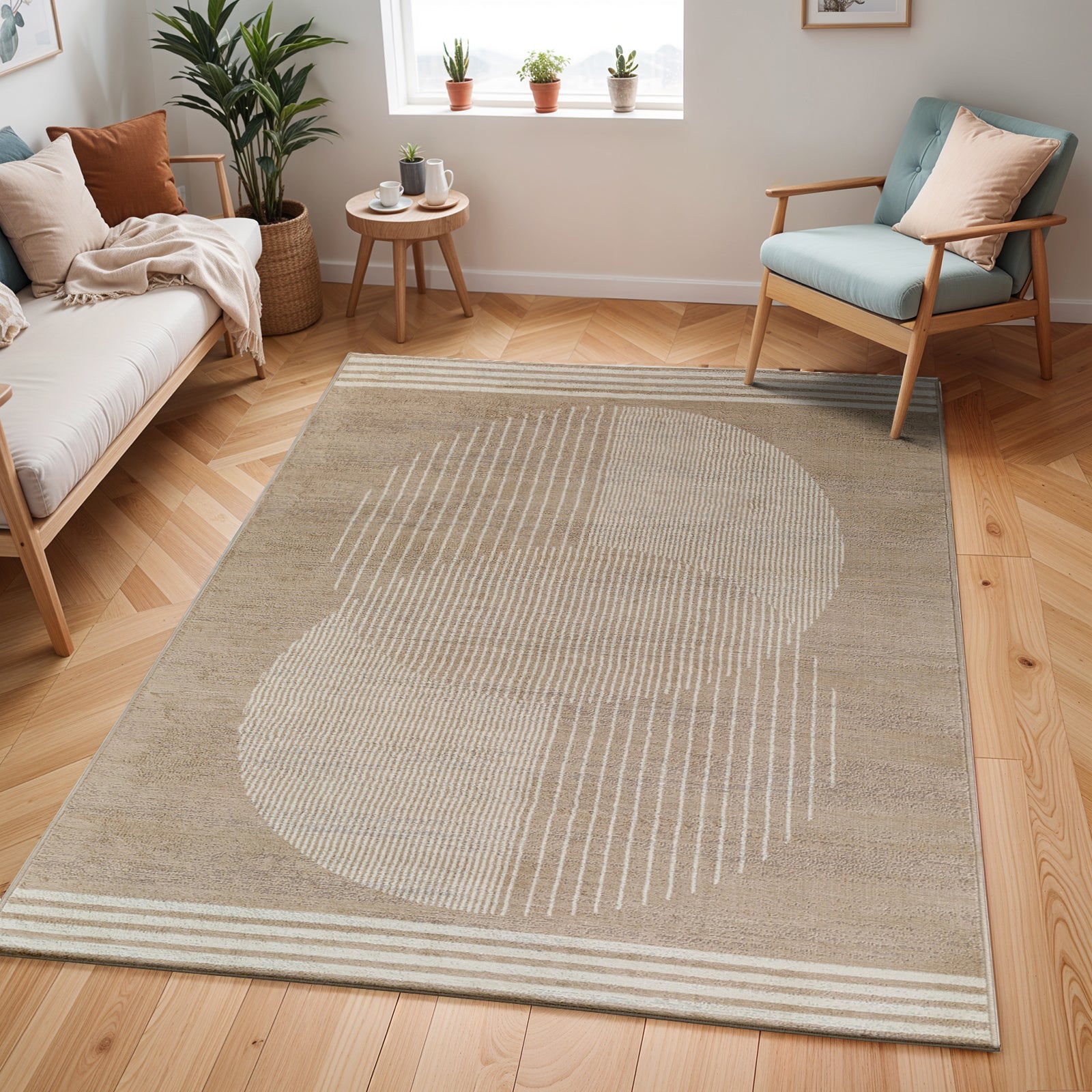 Blokker Weeve Vloerkleed 120 x 170 cm - Donker Beige