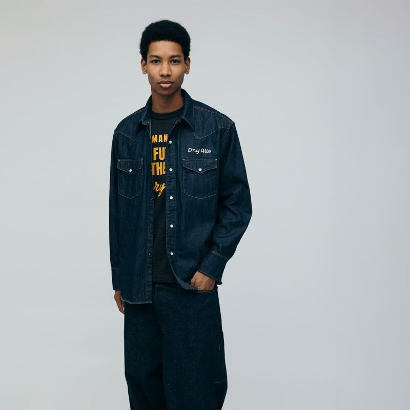 HUMAN MADE DENIM WESTERN SHIRT