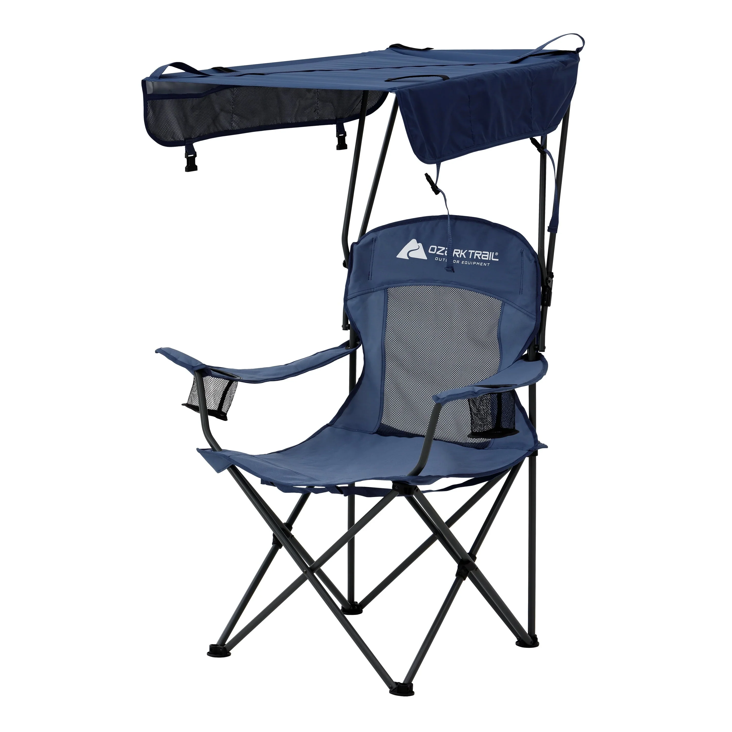 Ozark Trail Sand Island Shaded Camping Chair With Cup Holders Ozark Trail Sand Island Shaded Camping Chair With Cup Holders