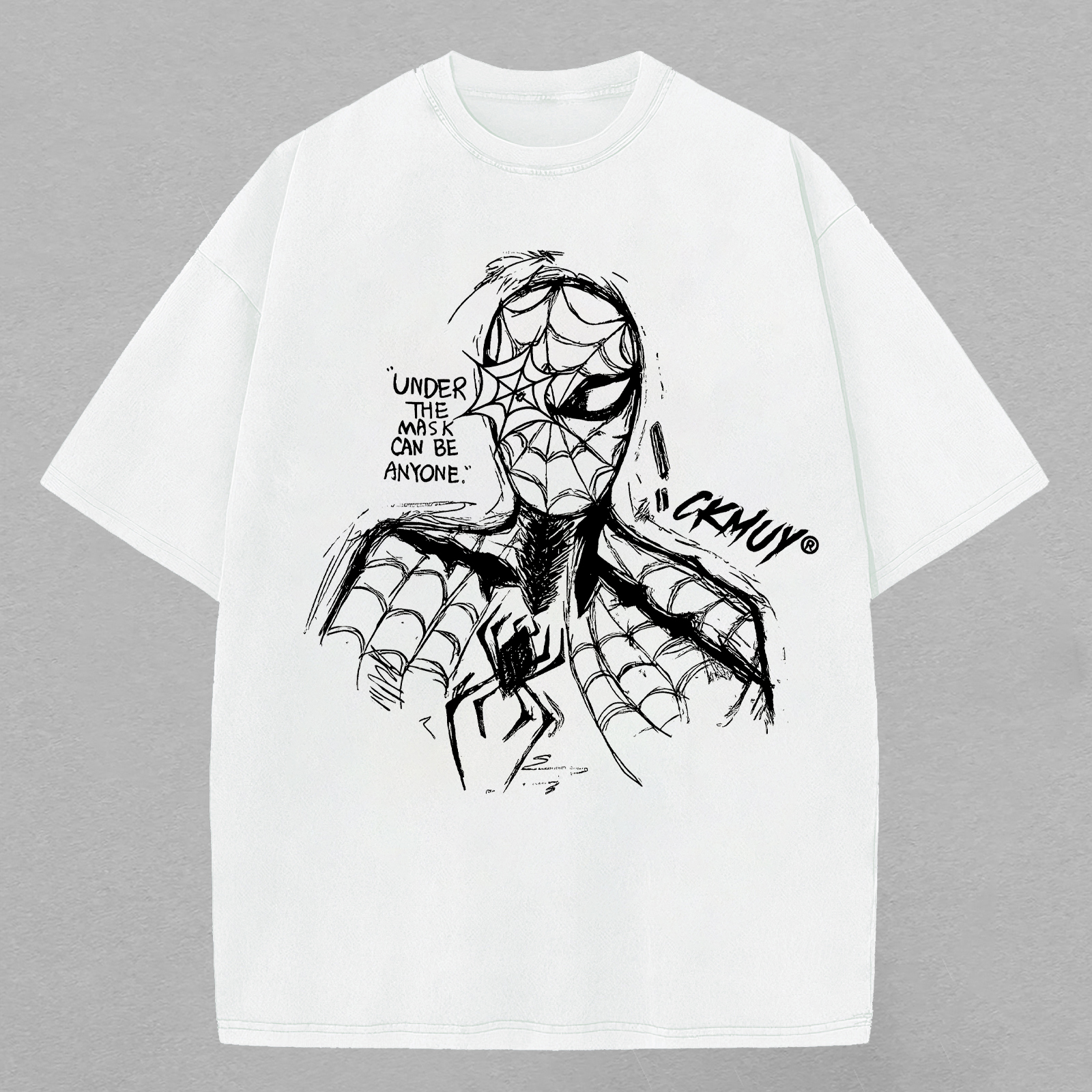 Marvel Spider-Man Printed Unisex Oversized T-shirts