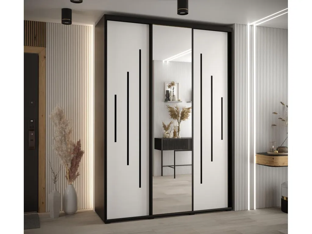 Armario batiente 235,2x180x60 cm, modelo de 3 puertas zan3629539