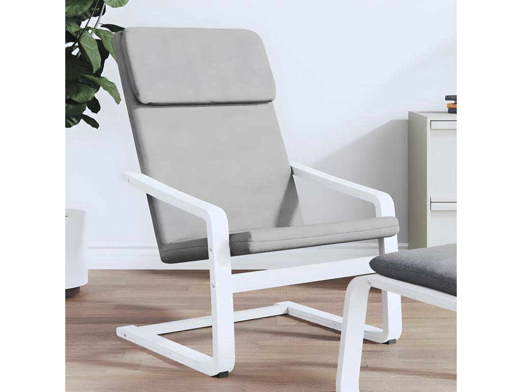 Sillón de Homelyvo de tela gris claro