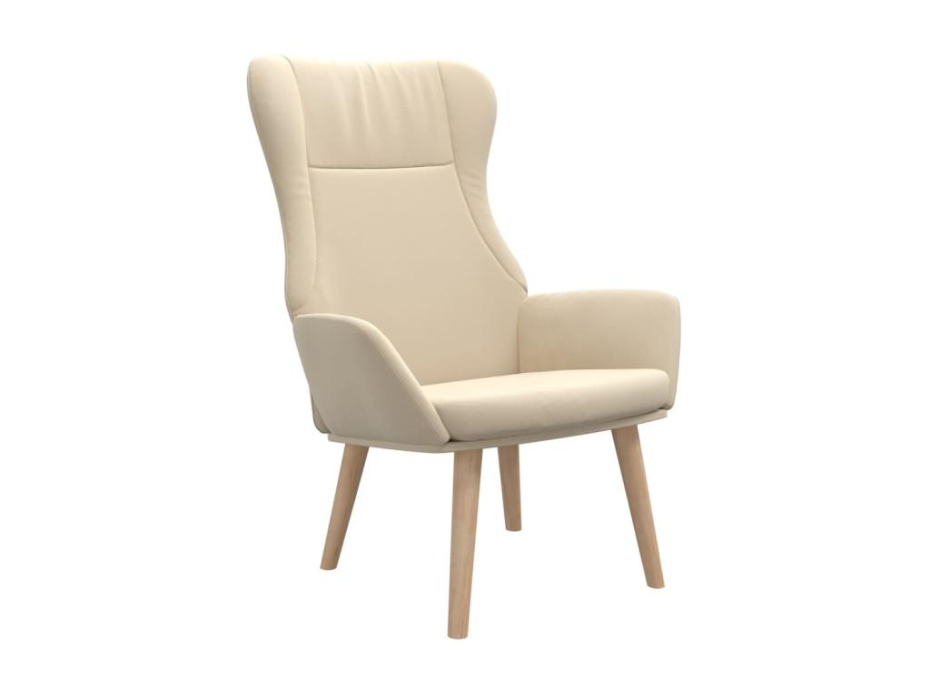 Sillón de relajación Tela crema