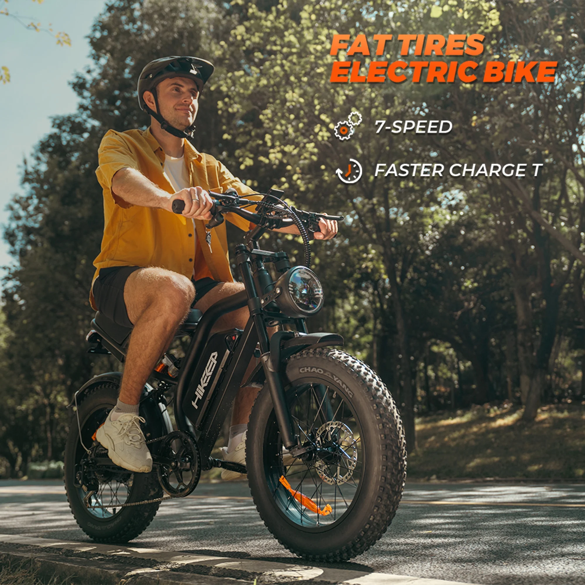 20" Fat Tire Electric Bike for Adults, 1500W Peak Adults Ebike, 48V 15Ah Battery Electric Mountain Bike UL2849 - Image 5