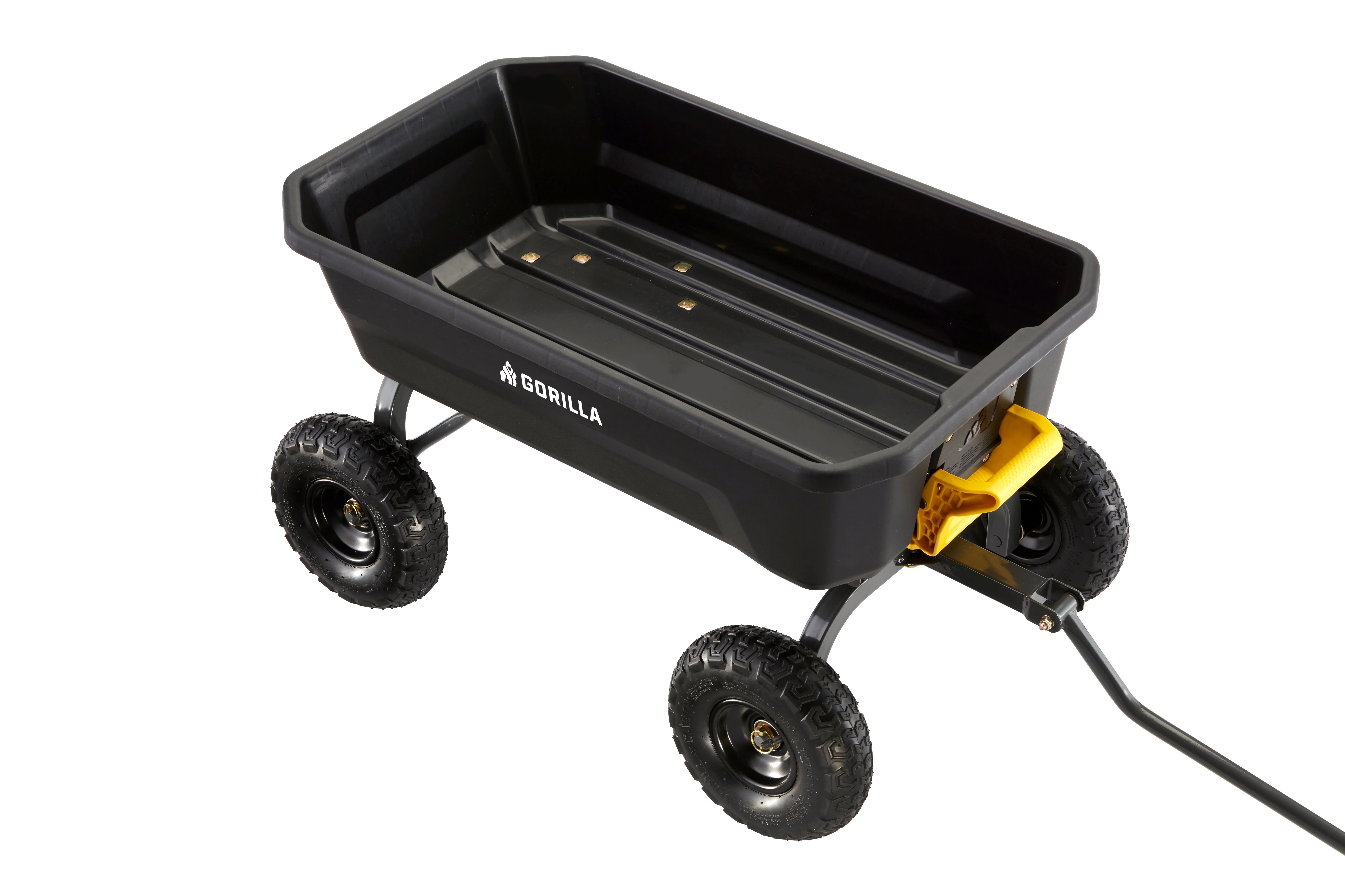 Gorilla Carts 4 Cu. ft. Poly Garden Dump Cart, 600 lbs. Capacity, 35 in. x 22 in. Bed, 10 in. Tires - Image 15