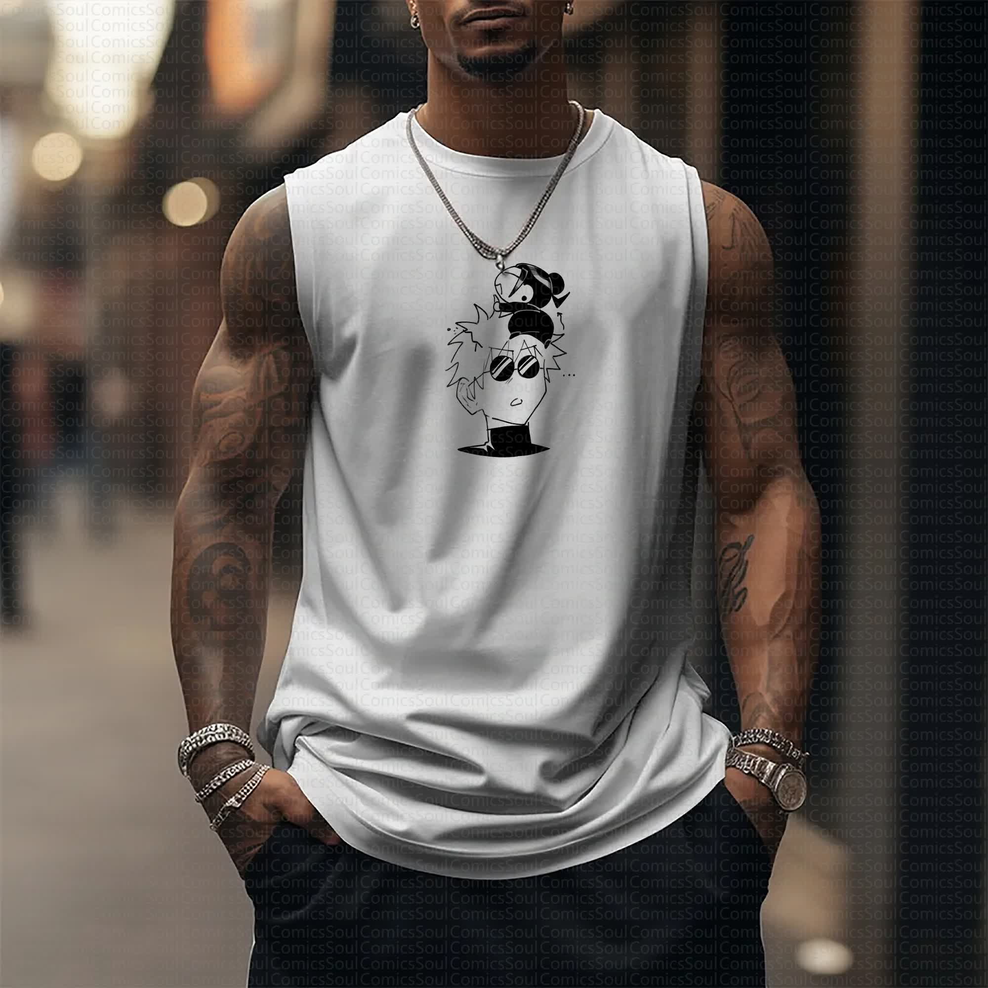 Unisex  “Comicssoul” Casual Anime  Tank Top TeeThreads Sustain the Scene with Custom Apparel