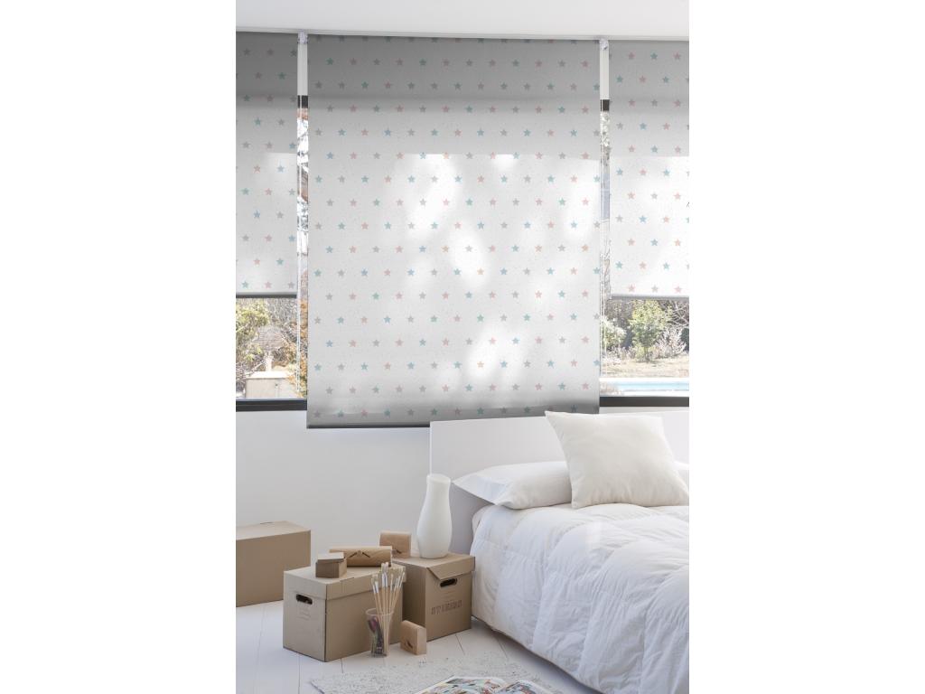 Hogarlujo | Estores Personalizados TEXTURAS | 110 x 255 cm (Ancho por Alto) Tamaño de Tela 107 x 250 cm | Modelo T-4056 Color Unico