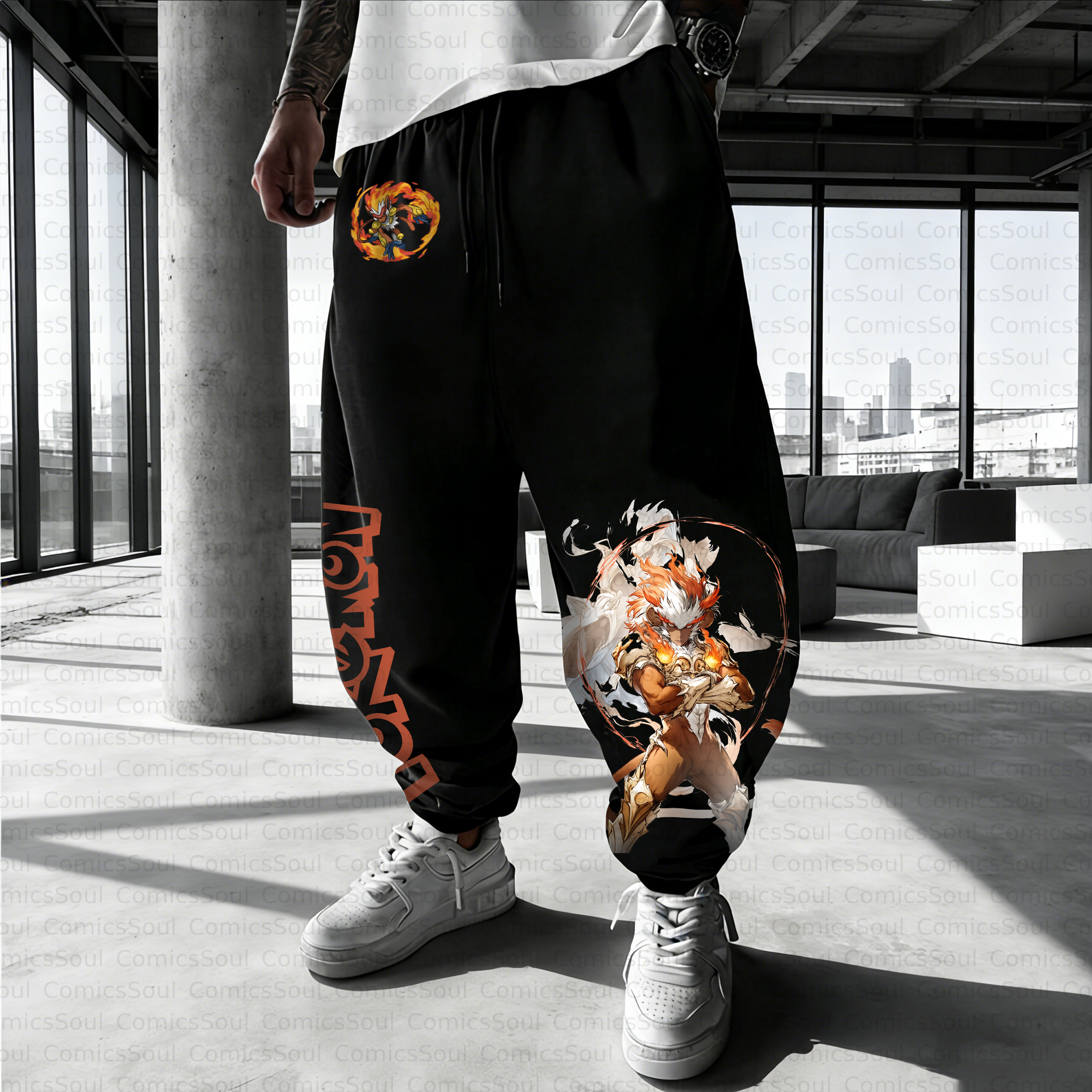 Unisex Casual Anime Streetwear Pant