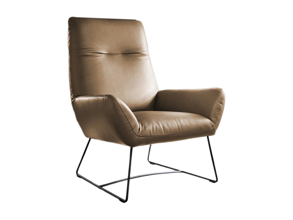 Sillón - marrón piel - Confortzx