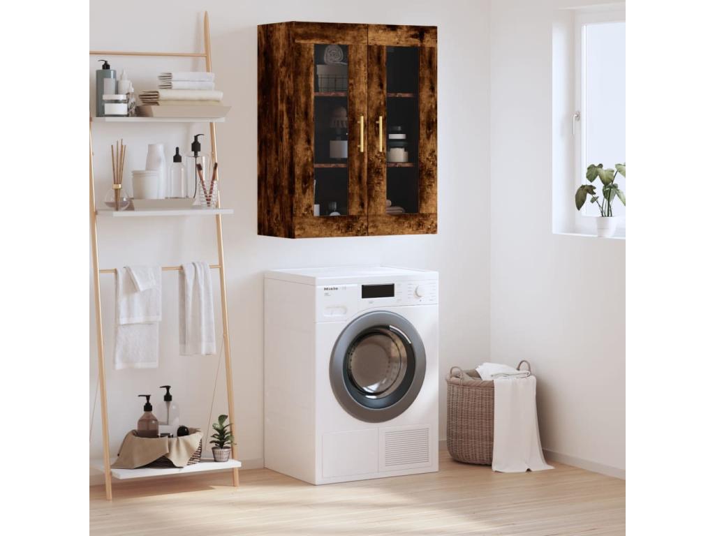 Armario de pared roble ahumado 69 - 5x34x90 cm