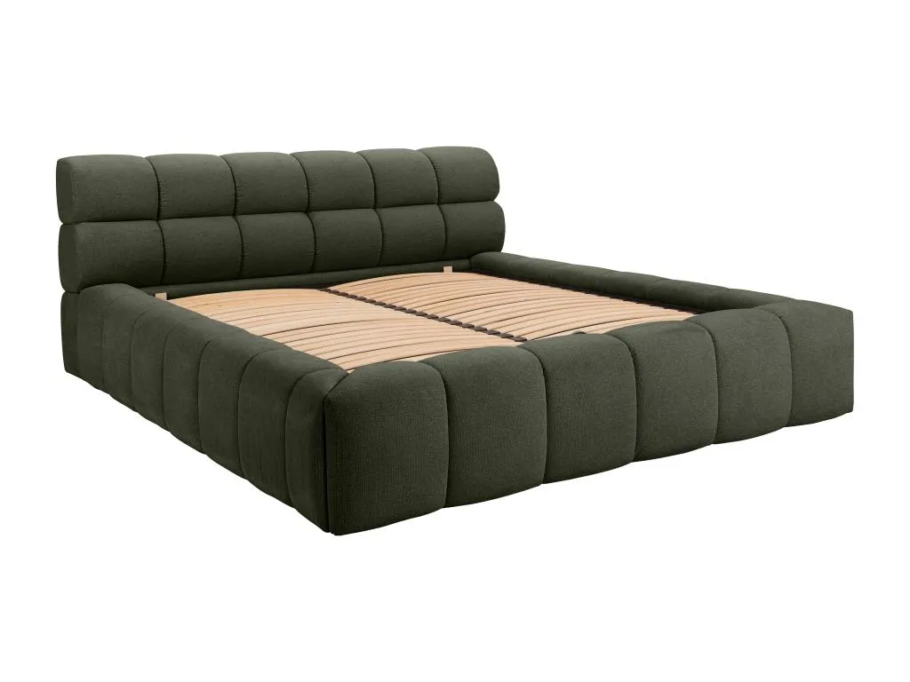 Canapé abatible 160x200 cm - Tela - Verde Colchón - Andreuworldcasa