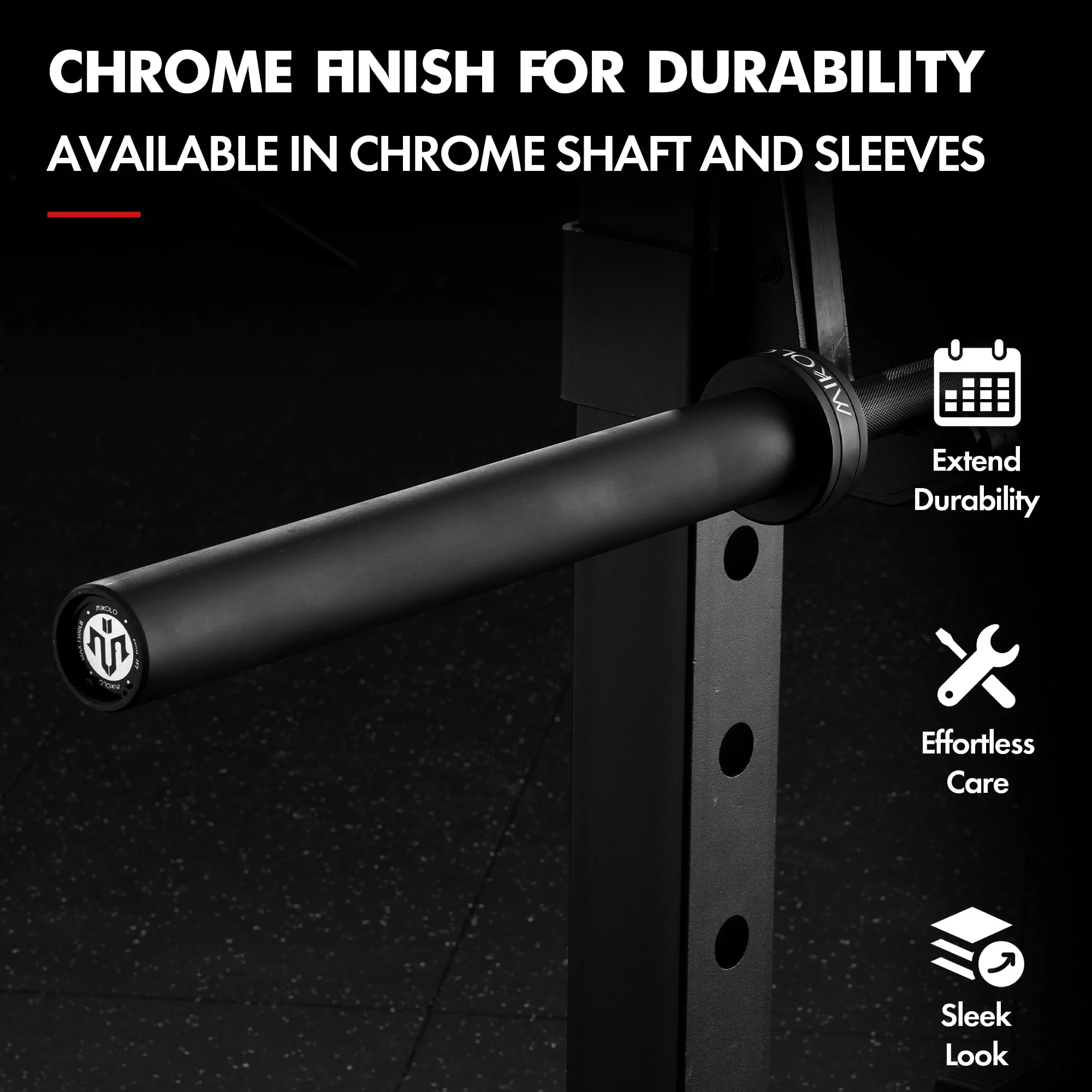 Mikolo 7ft Olympic Barbell, Barbell for Weightlifting and Powerlifting 45lb, Olympic Bar for 1500lbs Capacity, Weight Bar Fit 2-?Standard Weights - Image 56