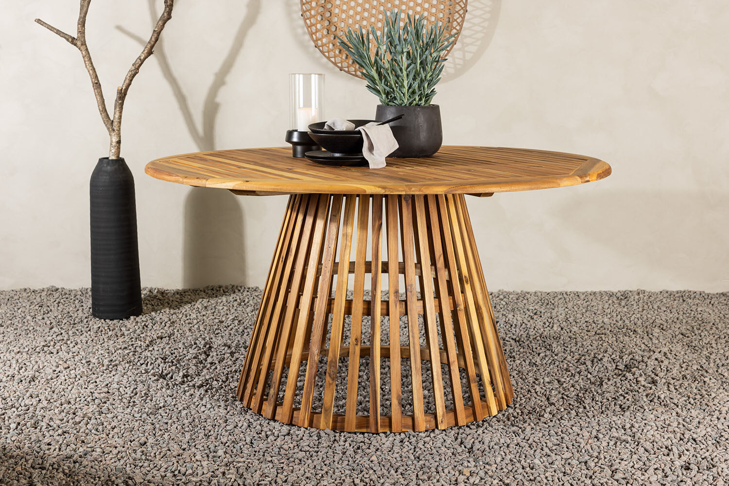 Rebellenclub Tuintafel Aurum - ø120cm - Hout
