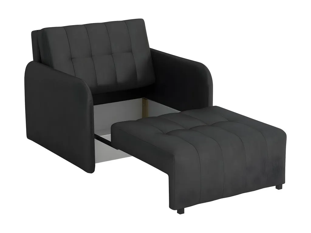 Sillón Quietena - Verde - 85x95x98cm - Tapiz - Patas Madera