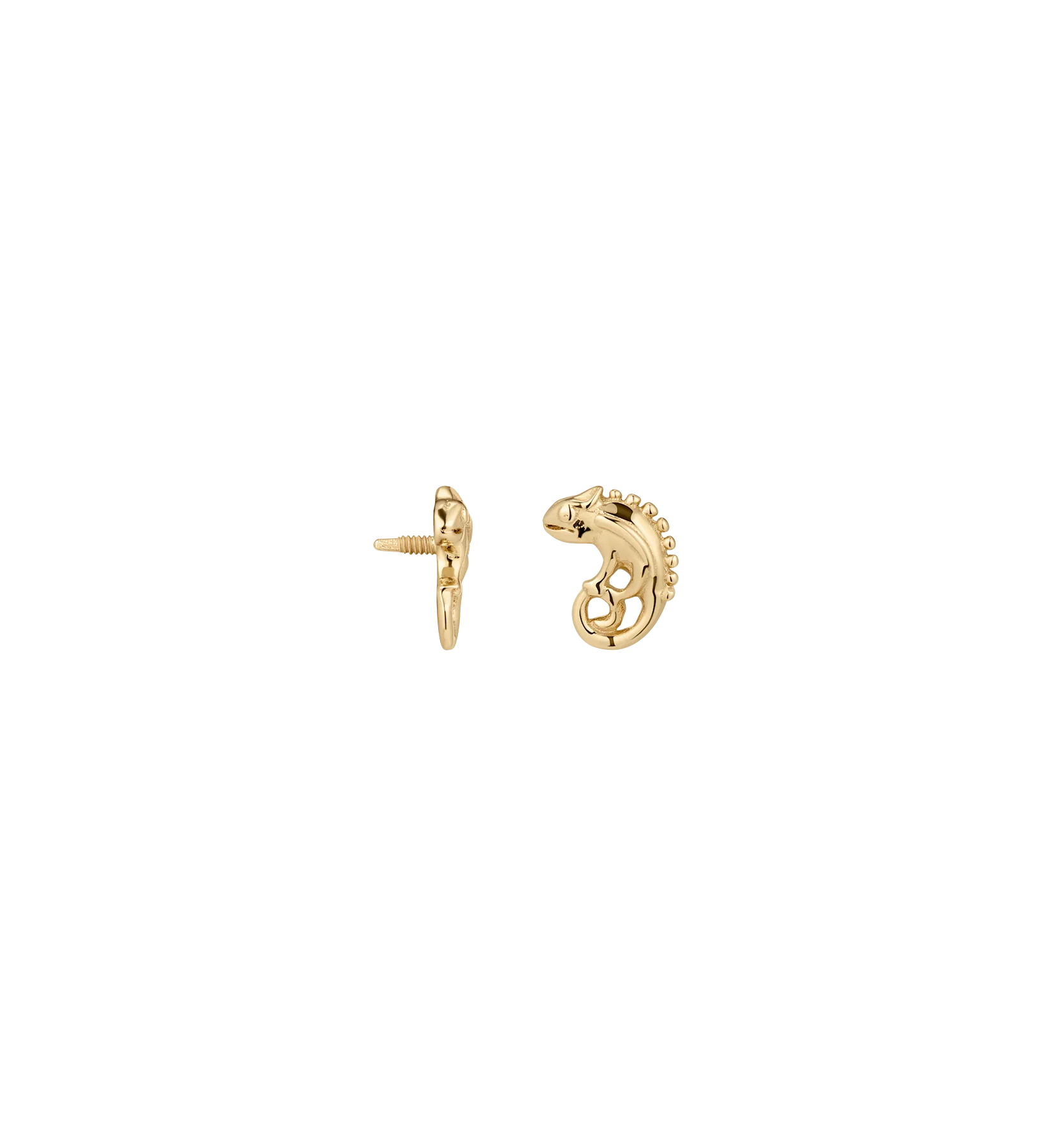 Mystic Chameleon Piercing Front 14K