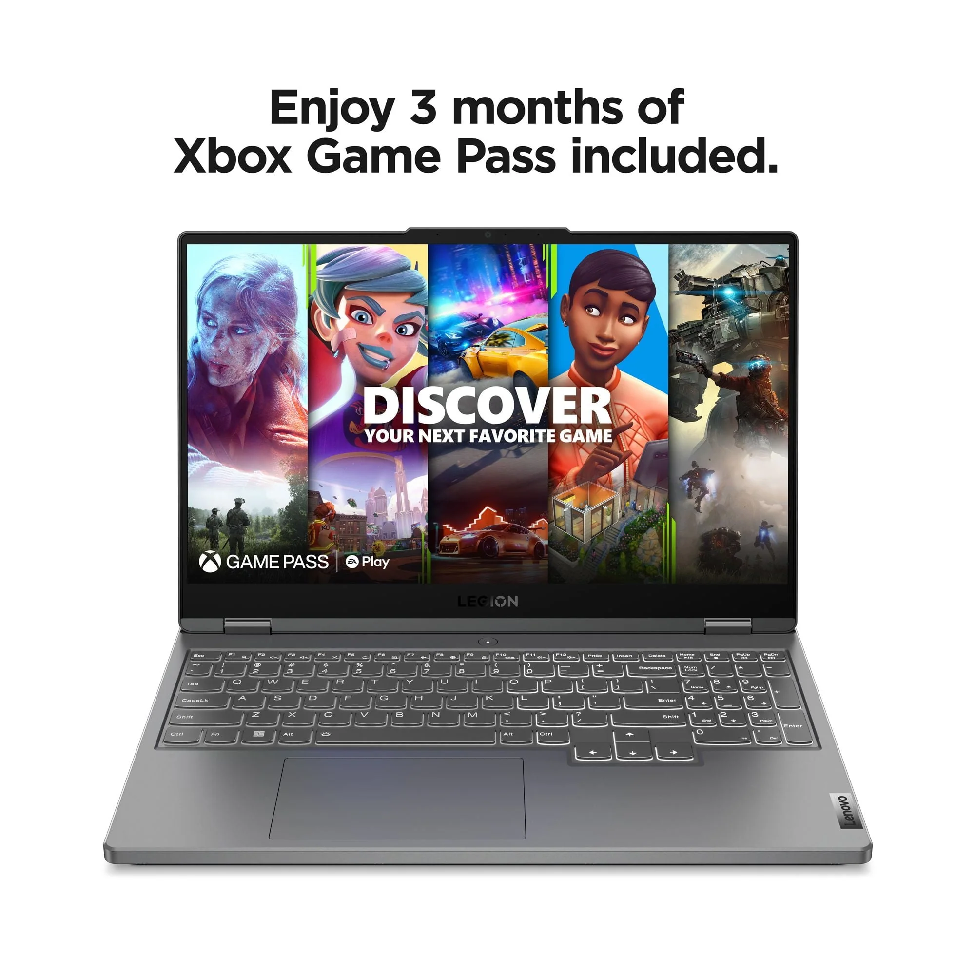 Lenovo Legion 5 15.6" WQHD 165Hz Gaming Laptop AMD Ryzen 7 7735H 16GB RAM 512GB SSD NVIDIA GeForce RTX 4060 8GB Storm Grey - Image 2