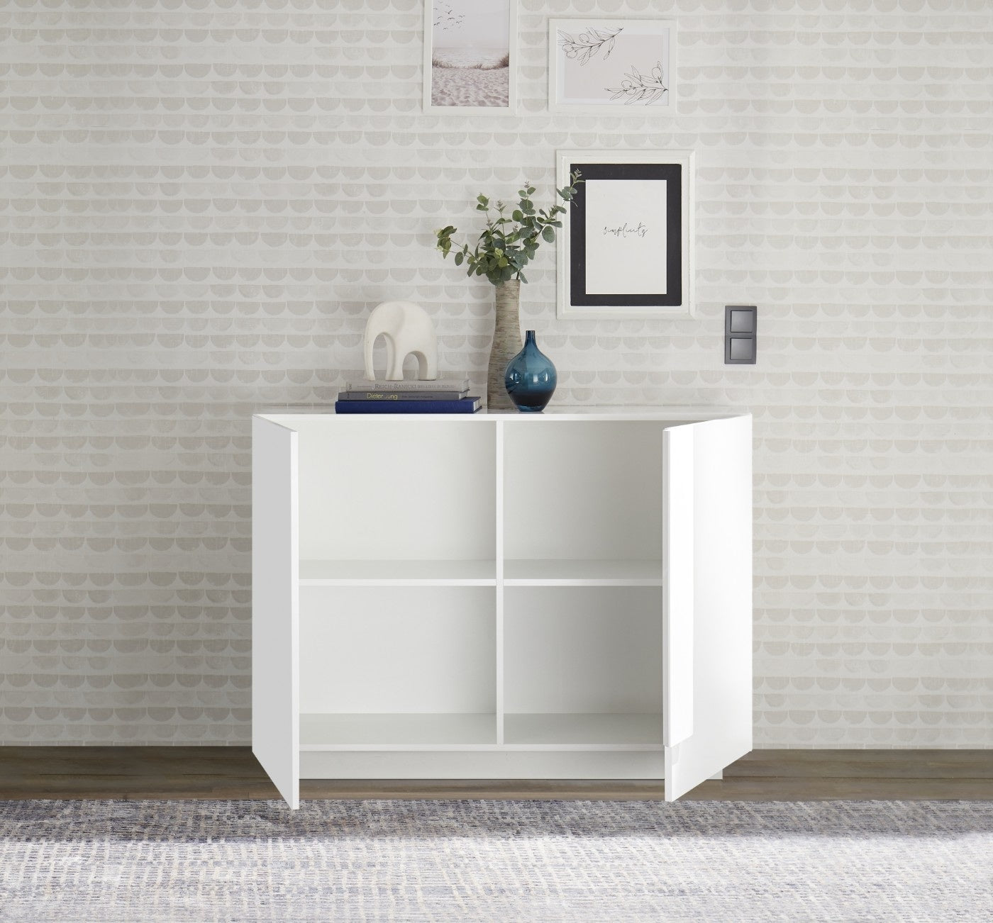 Benvenuto Design Jupiter Dressoir 2 Deurs Wit Hoogglans