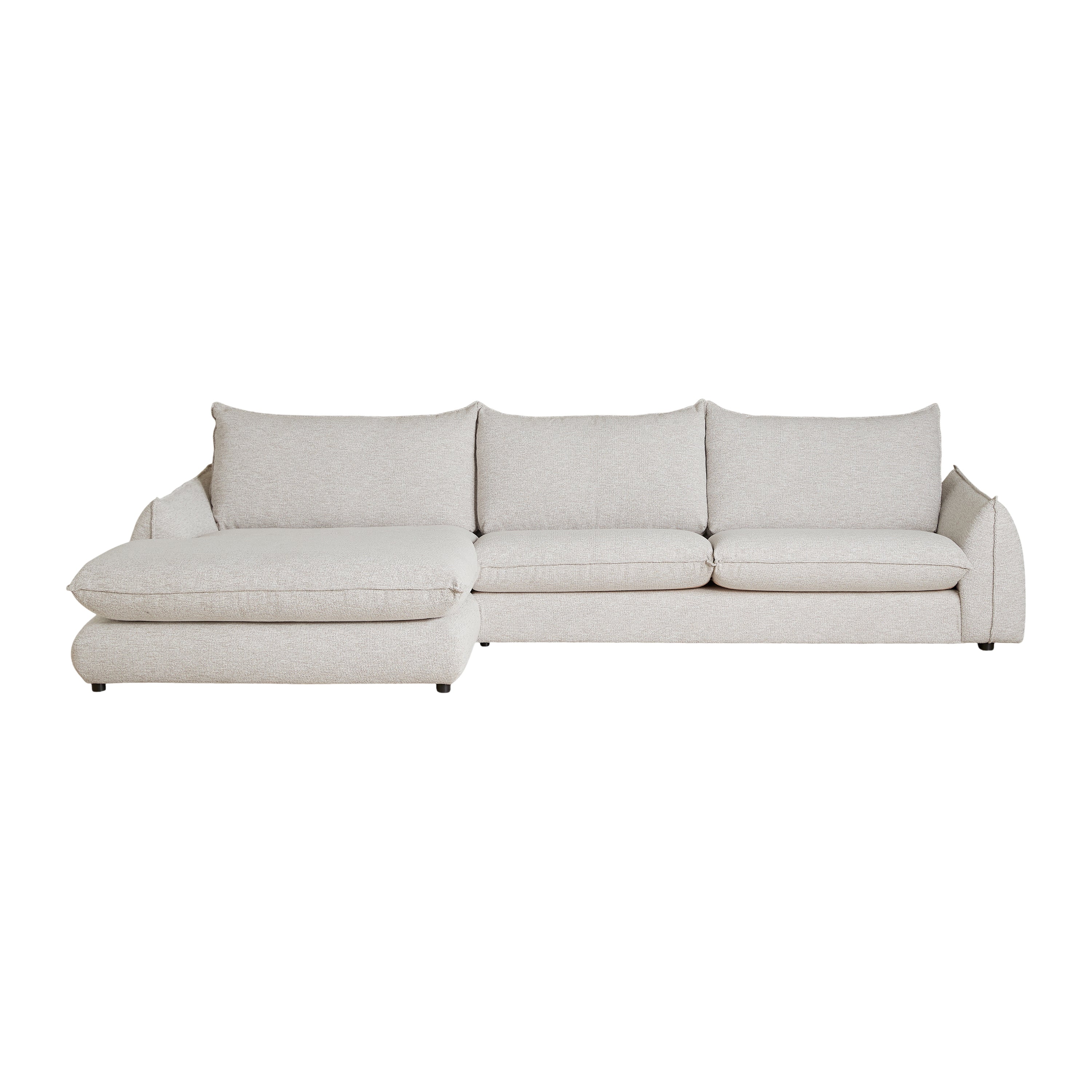 Blokker Tovy Hoekbank met Chaise Longue Links - Naturel Melange