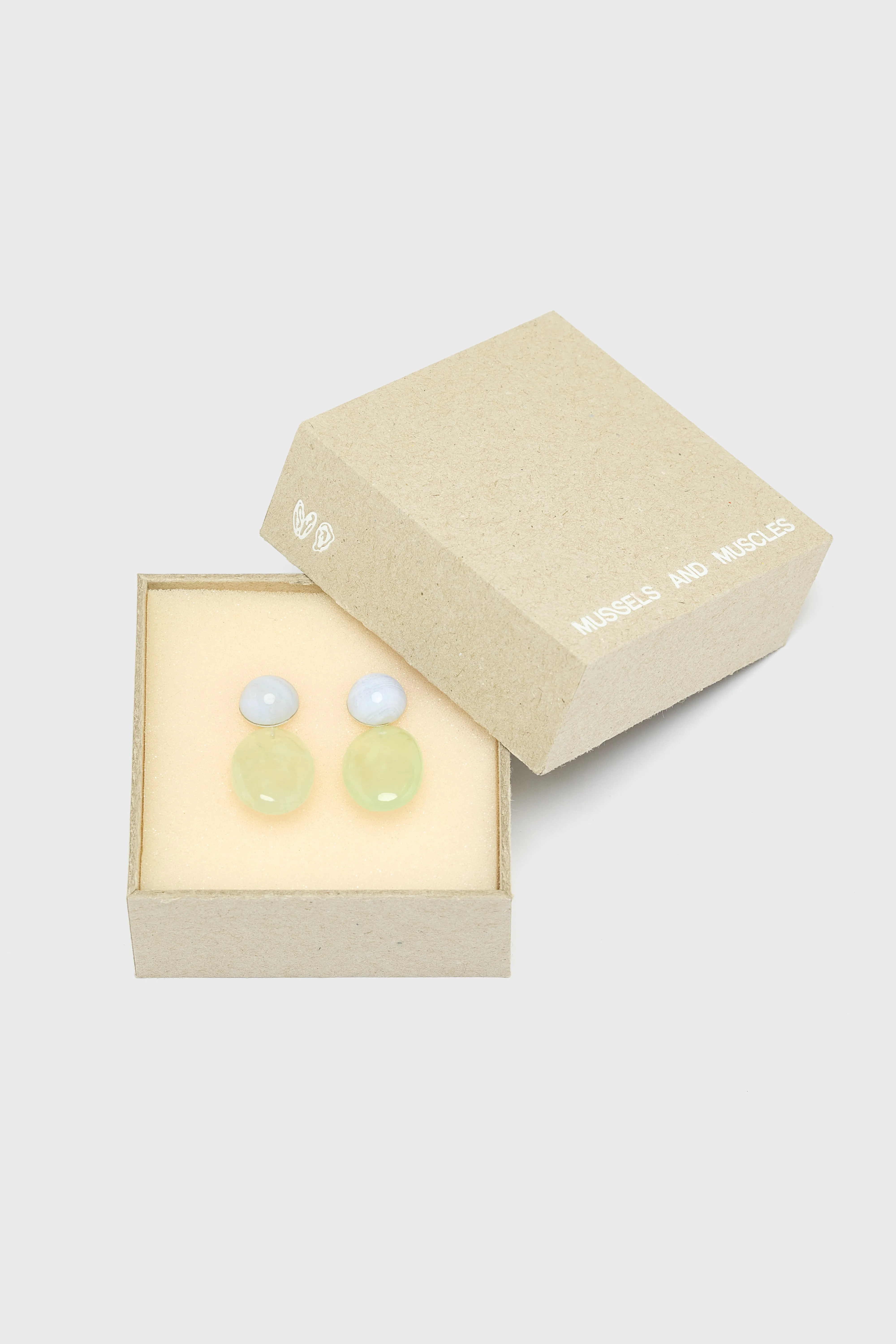 Bellerose Blue and Green Pebbles Earrings  (252 / W / BLUE)