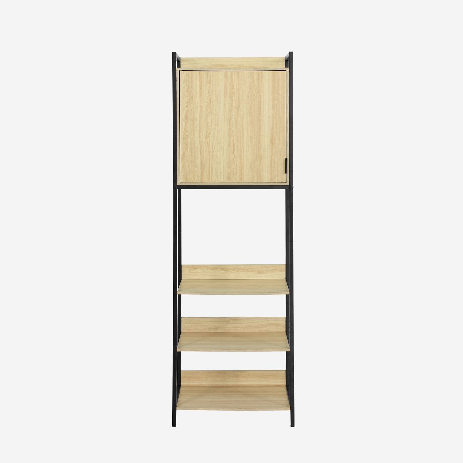 Clever - Módulo armario con 5 estantes y 1 puerta