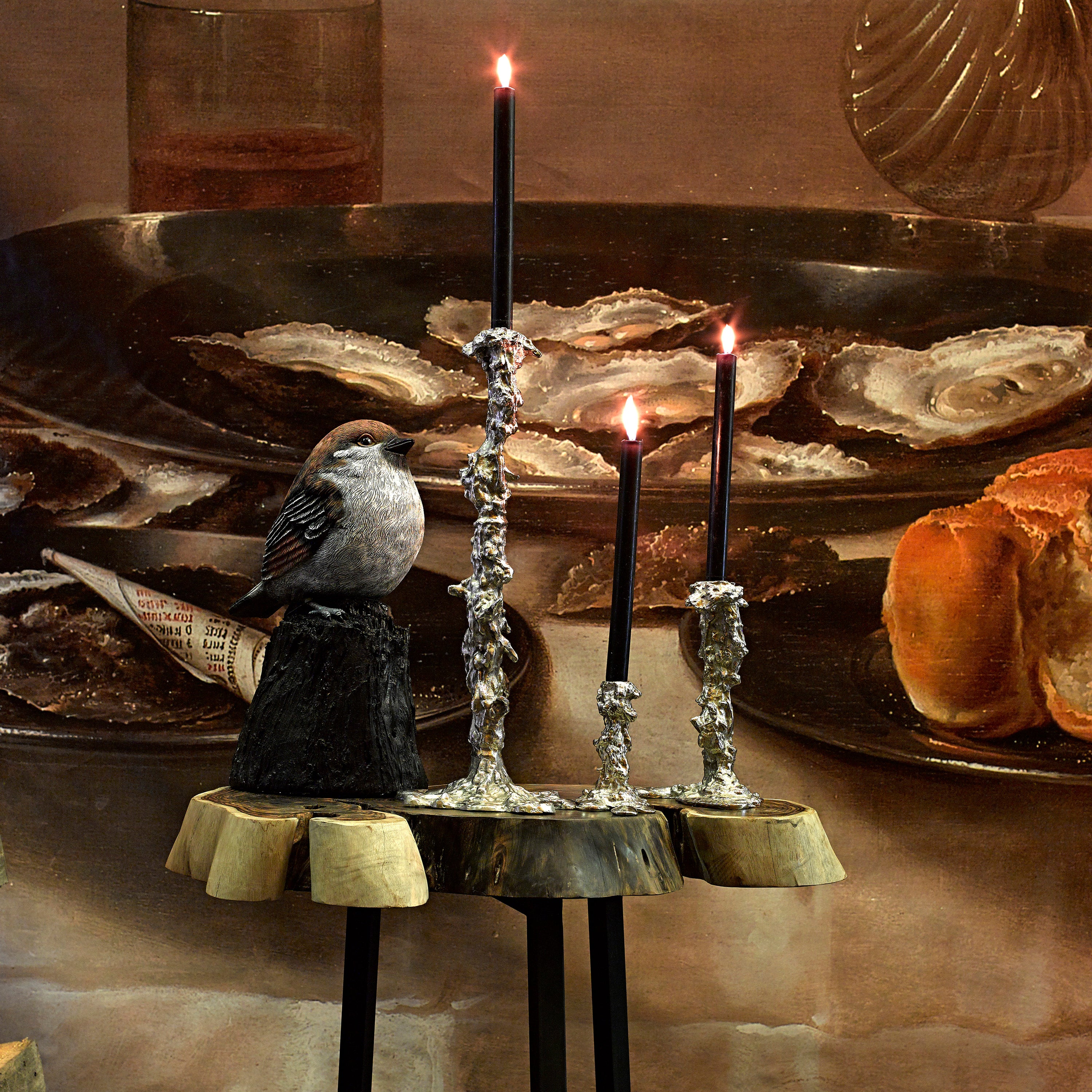 POLSPOTTEN Drip Kandelaar XXL - Zilver