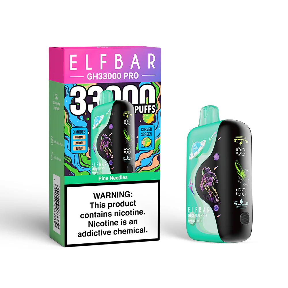 ELFBAR GH33000 PRO cigarette électronique jetable rechargeable (toutes les saveurs)