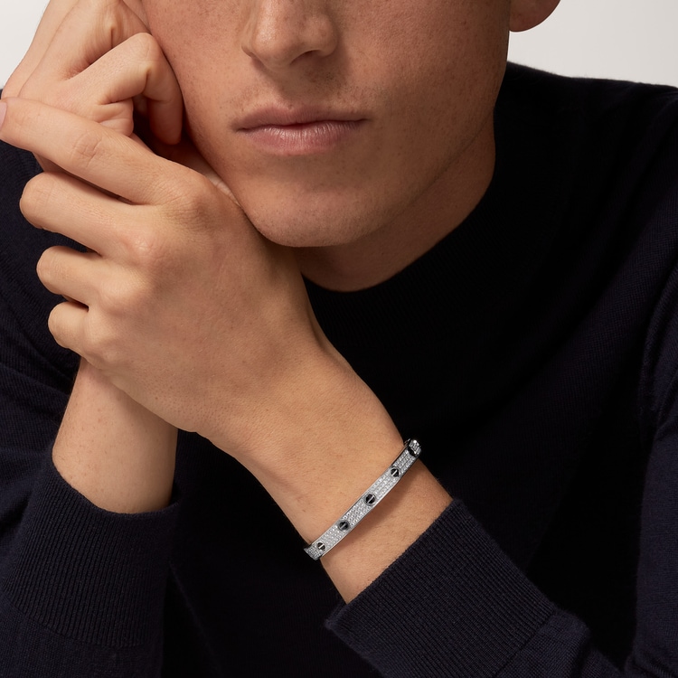 Replicate LOVE bracelet, classic model, paved, ceramic(1:1 replica) - Original Replica Club