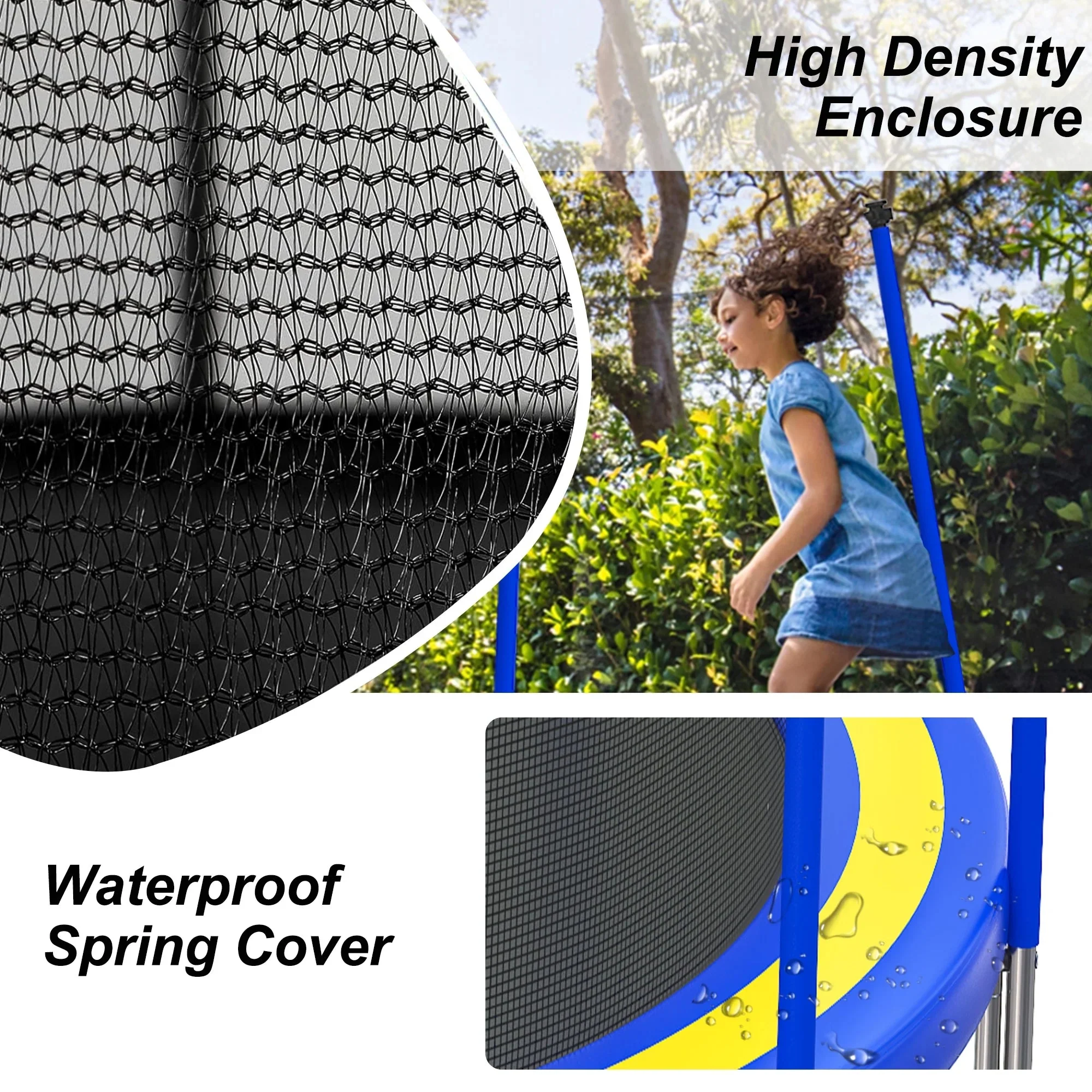 SHINPT 14ft Outdoor Trampoline With Safety Net, Basketball Hoop And Ladder - Image 14 SHINPT 14ft Outdoor Trampoline With Safety Net, Basketball Hoop And Ladder - Image 14
