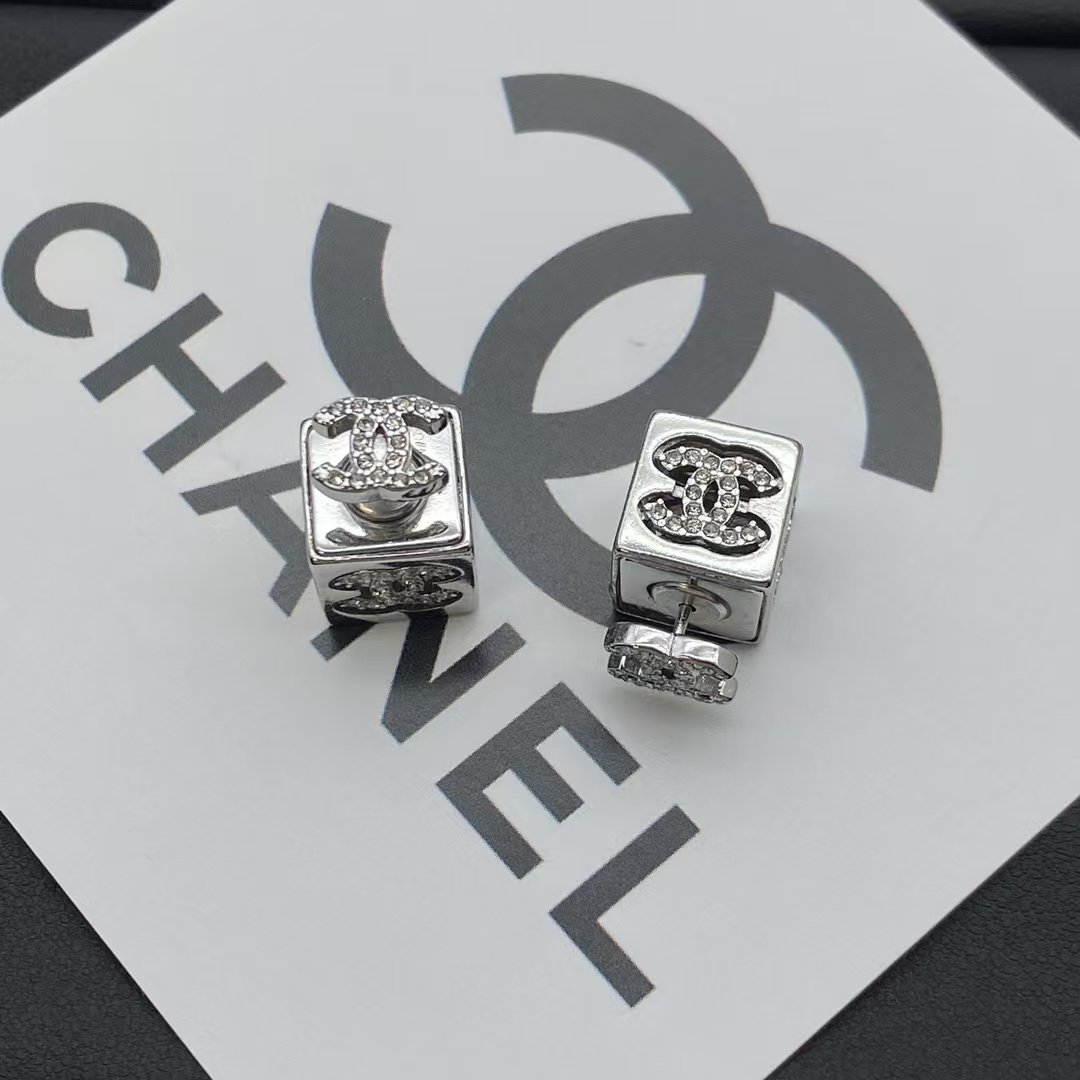 Chanel Cube Stud Earrings - Original Replica Club