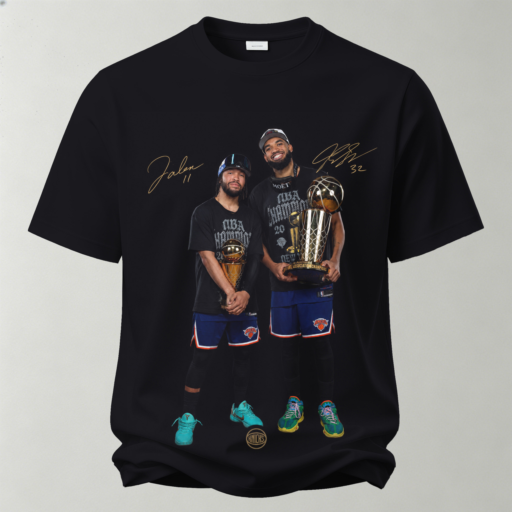 Jalen Brunson & Karl-Anthony Towns Printed Unisex Oversized T-shirt