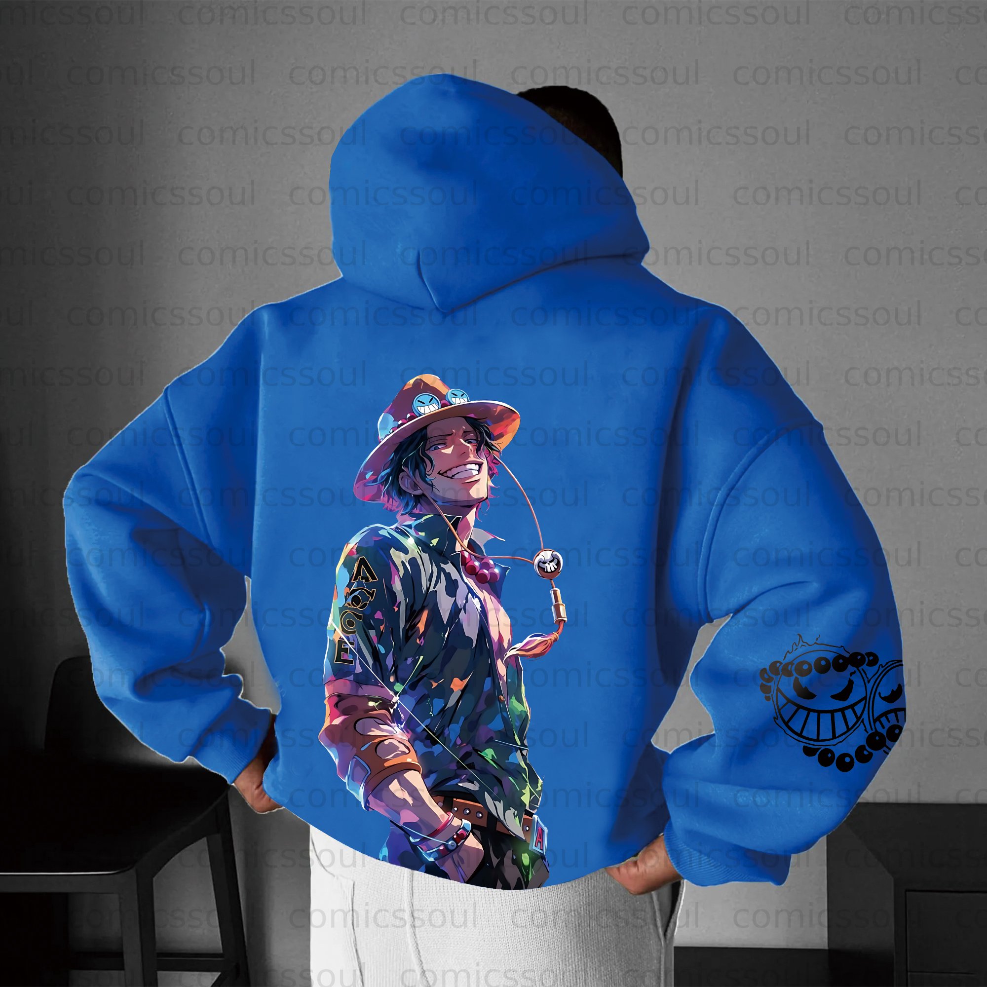 Unisex Anime Graphic Streetwear Vintage Plush Hoodie