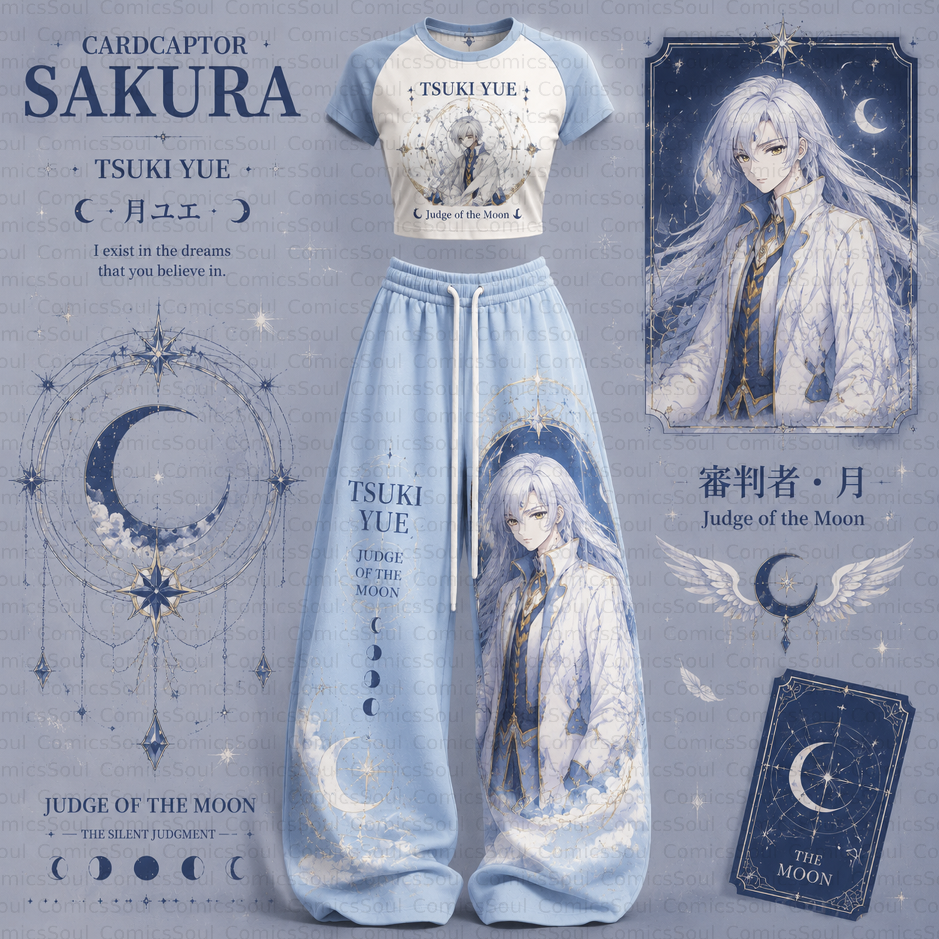 Cardcaptor Sakura T-Shirt & Elasticated Trousers Two-Piece Set TeeThreads Sustain the Scene with Custom Apparel