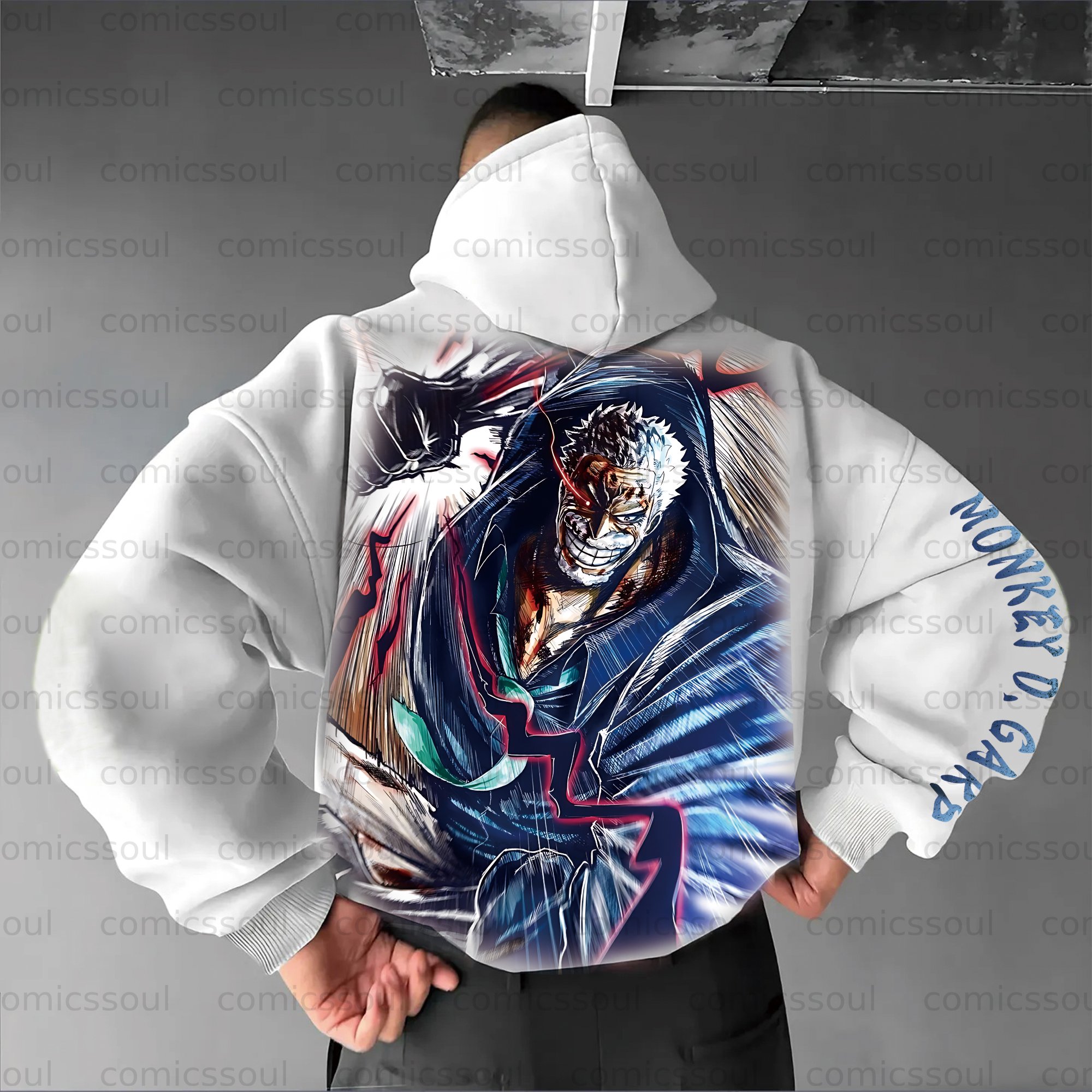 Unisex Anime Graphic Streetwear Vintage Hoodie