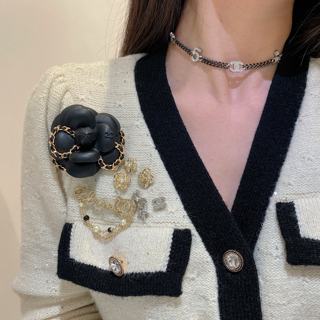Chanel Pearl and Chain Pin Brooch - Original Replica Club