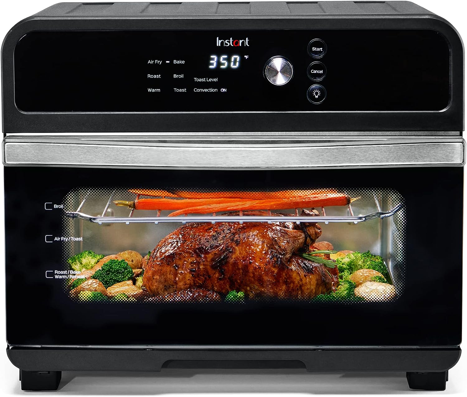 Instant Omni Air Fryer Toaster Oven Combo 19 QT/18L, From the Makers of Instant Pot, 7-in-1 Functions, Fits a 12