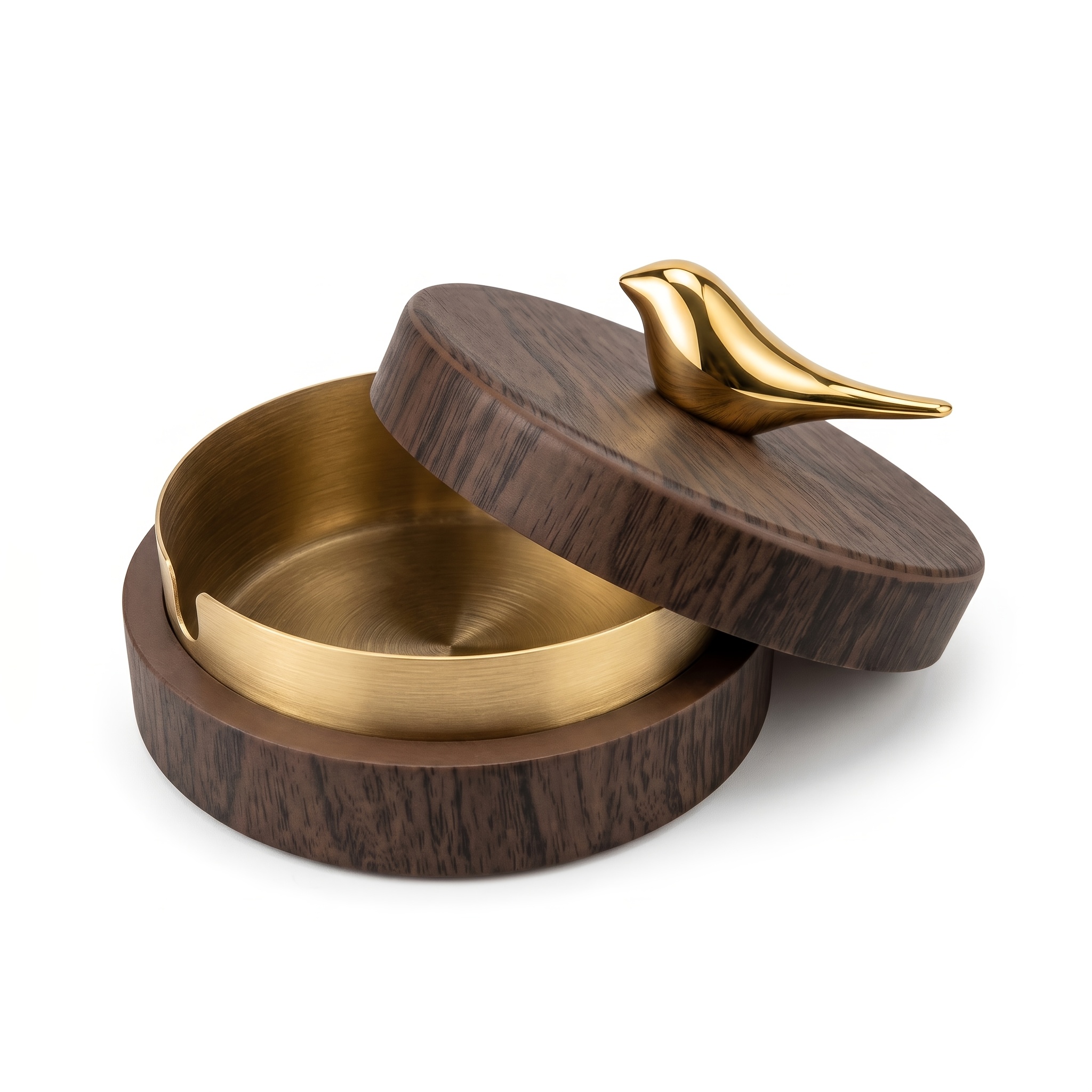Bird-Shaped Ashtray with Lid