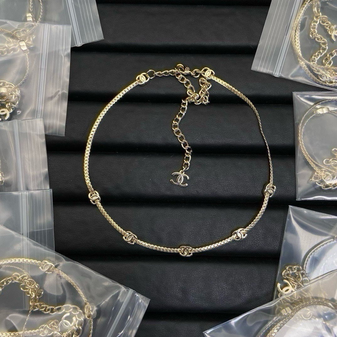 Chanel Snake Chain Choker Necklace - Original Replica Club