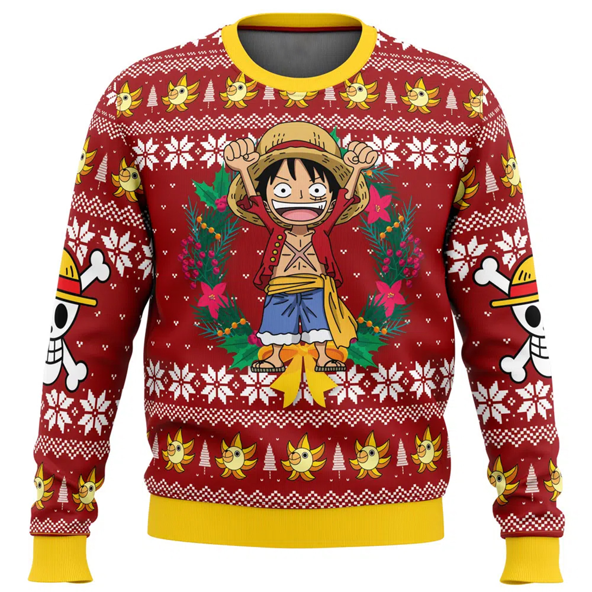 Unisex Anime Ugly Christmas Sweater TeeThreads Sustain the Scene with Custom Apparel