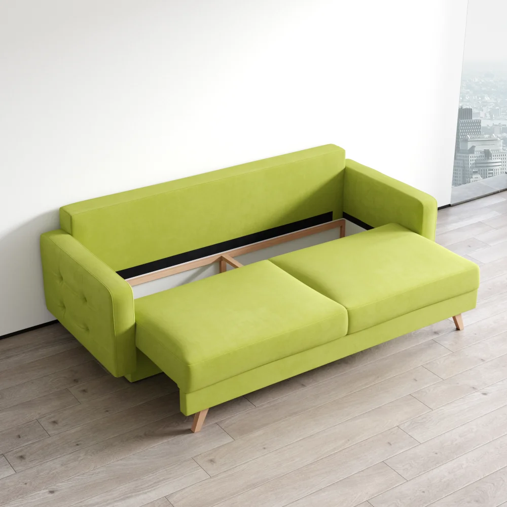 Meble Furniture Vegas Queen Sofa Bed with Storage, Multiple Colors - Image 24