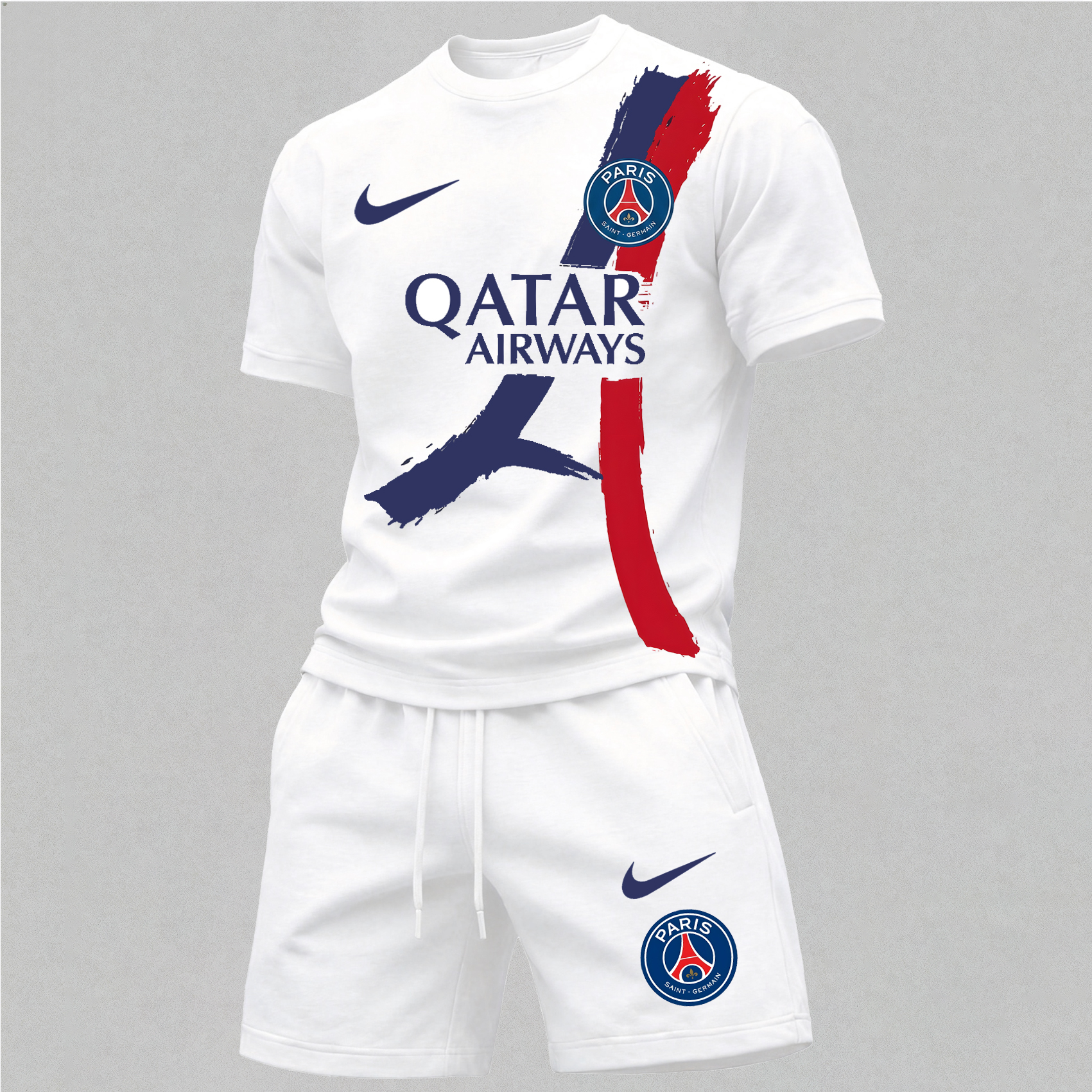 Football Club French Art Graffiti Sportswear Set