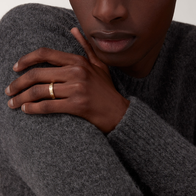 Replicate LOVE ring, small model, 8 diamonds(1:1 replica) - Original Replica Club