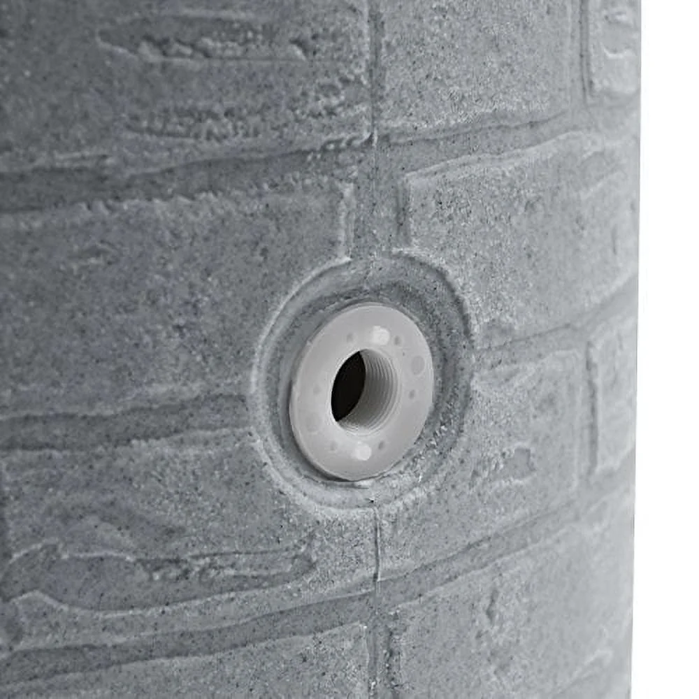 Good Ideas IMP-D50-DAR Impressions Downton Rain Saver Rain Barrel, 50 Gallon, Dark Granite - Image 15