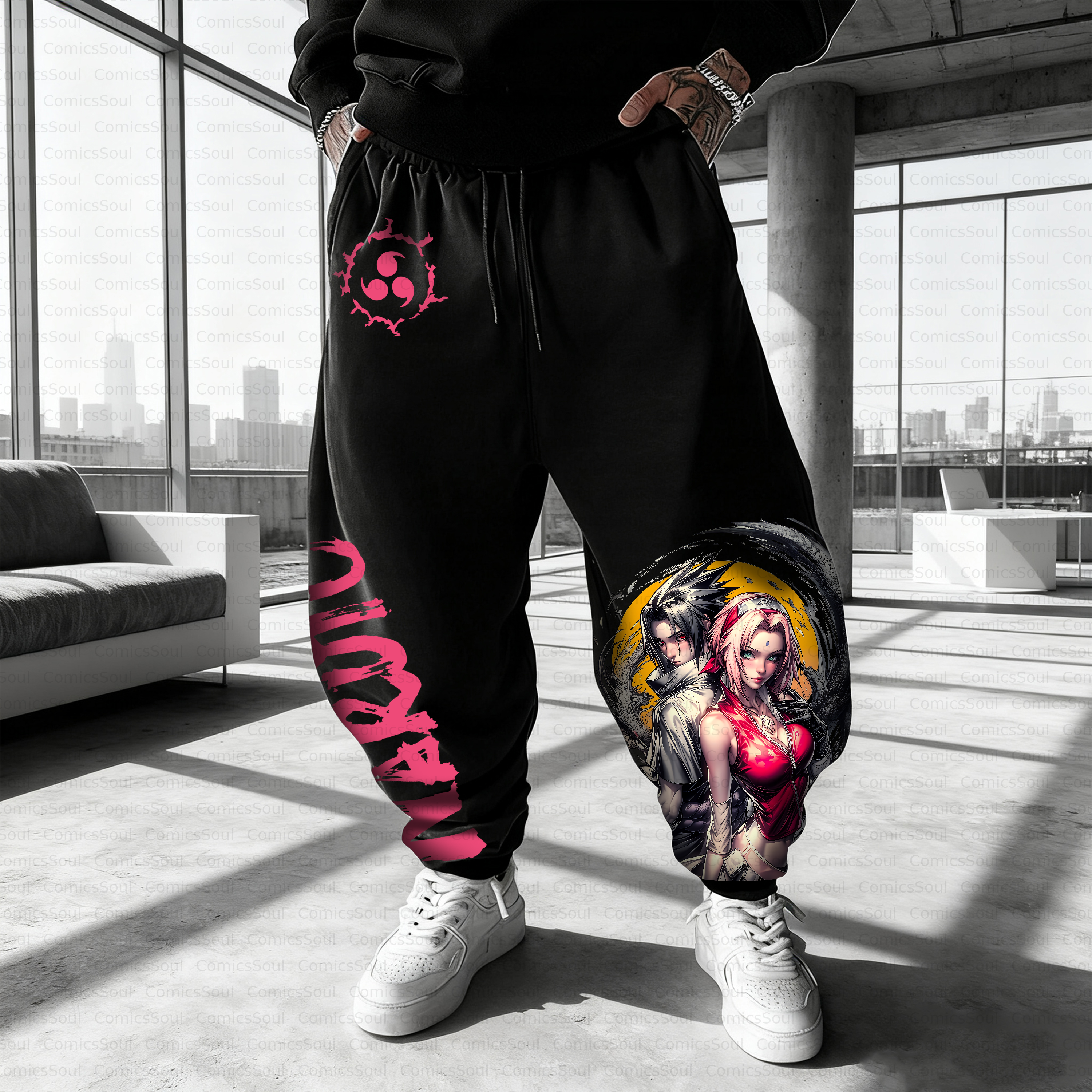 Unisex Casual Anime Streetwear Pant
