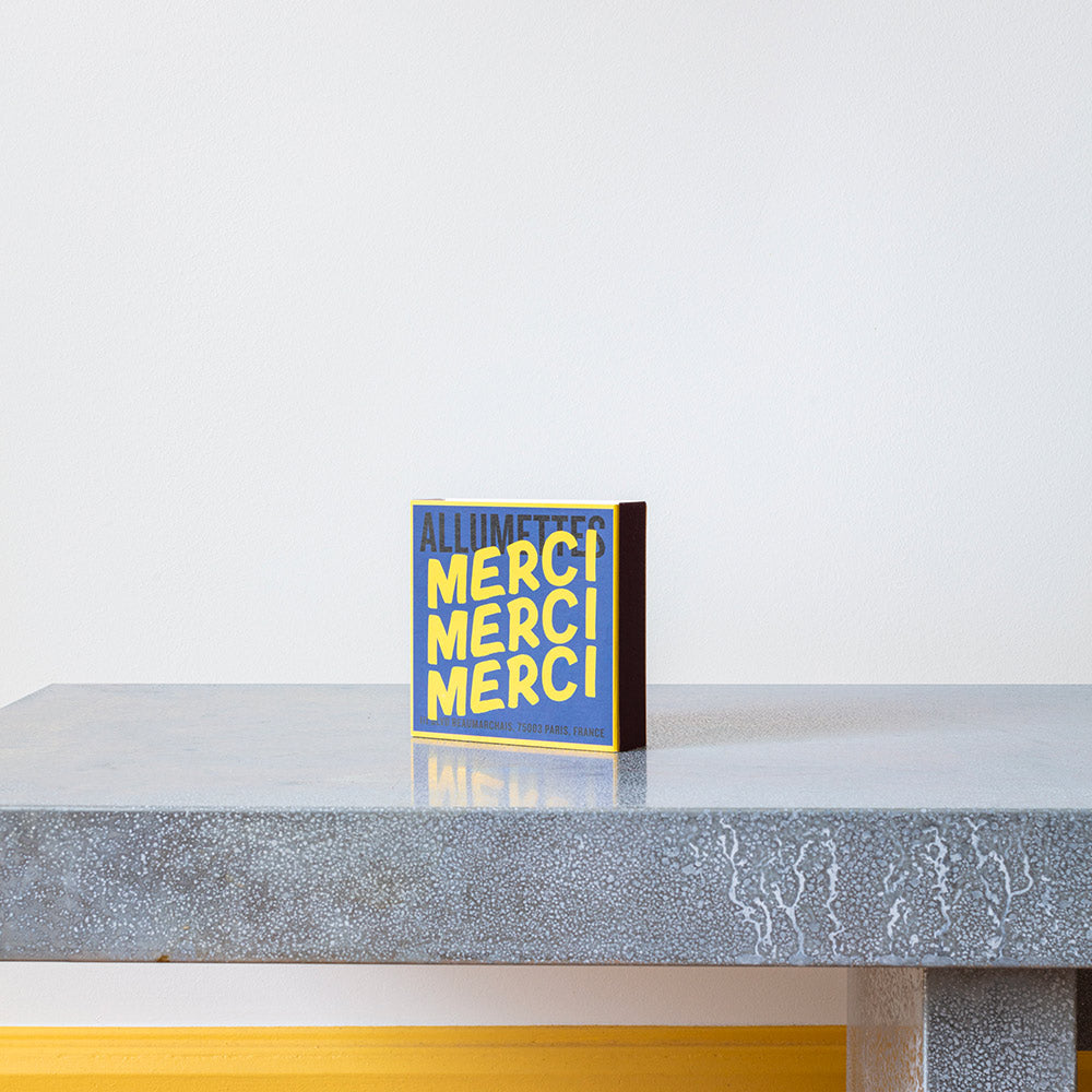 Boîte de 120 grandes allumettes - Merci Jaune