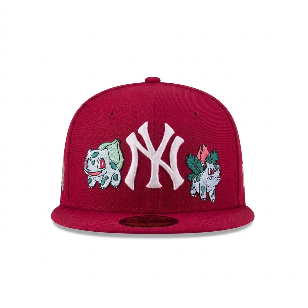 New Era New York Yankees x Pokémon 59FIFTY Fitted Hat - Cardinal Red - Byluuna Headwear