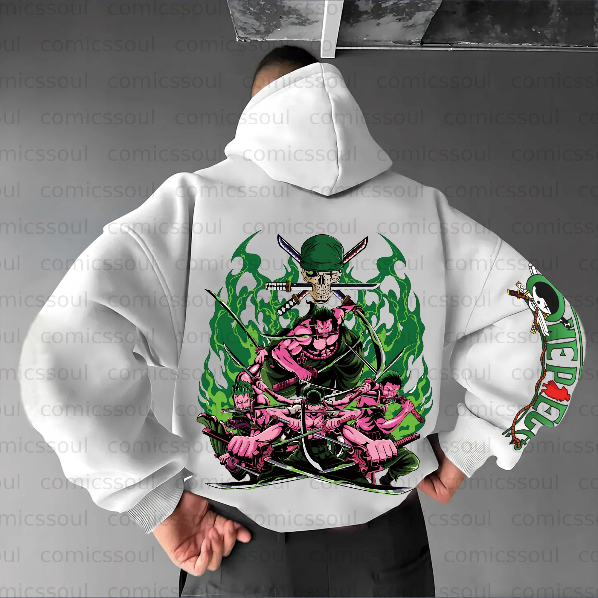 Unisex Anime Graphic Streetwear Vintage Plush Hoodie