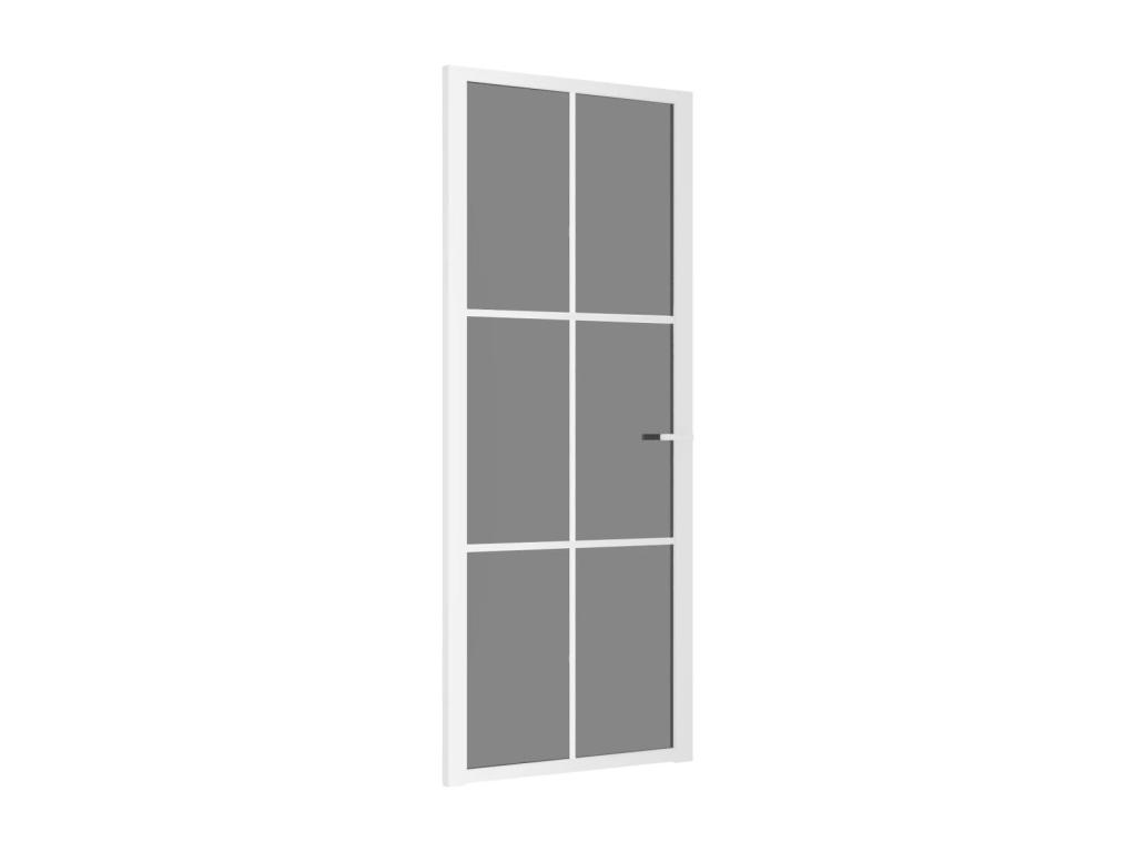Puerta interior 83x201,5 cm Vidrio ESG Tucasago y aluminio
