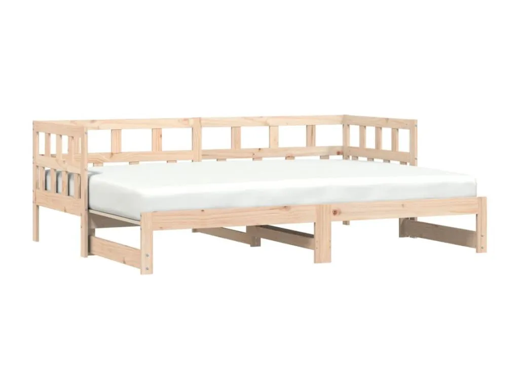 Kavehomedeco Sofá cama Kavehomedeco maciza de Kavehomedeco 90x190 cm Marrón KKAY88123