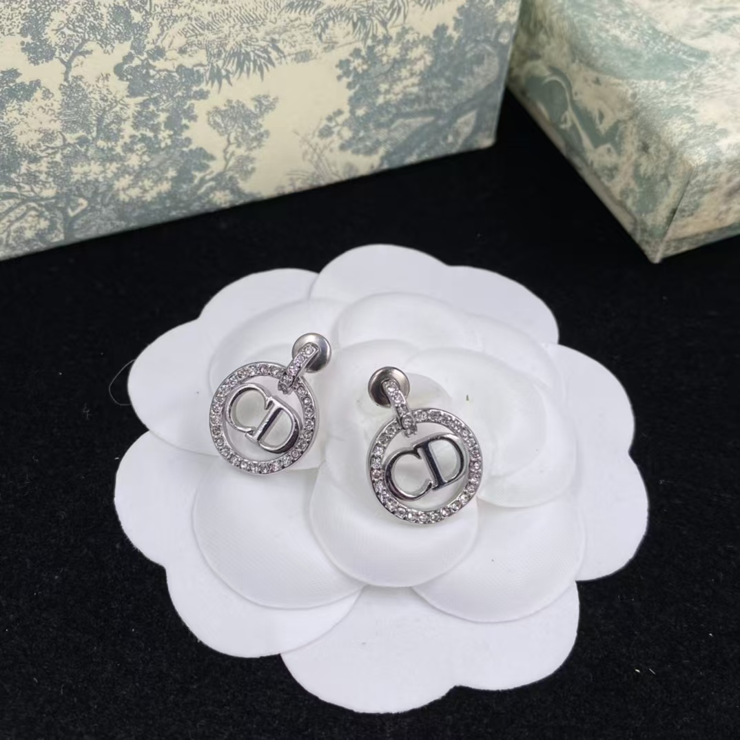 Dior Round Hoop CD Earrings - Original Replica Club